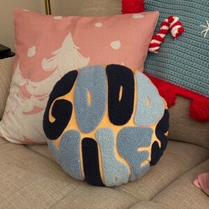 Good Vibes Multicolor Decorative Pillow